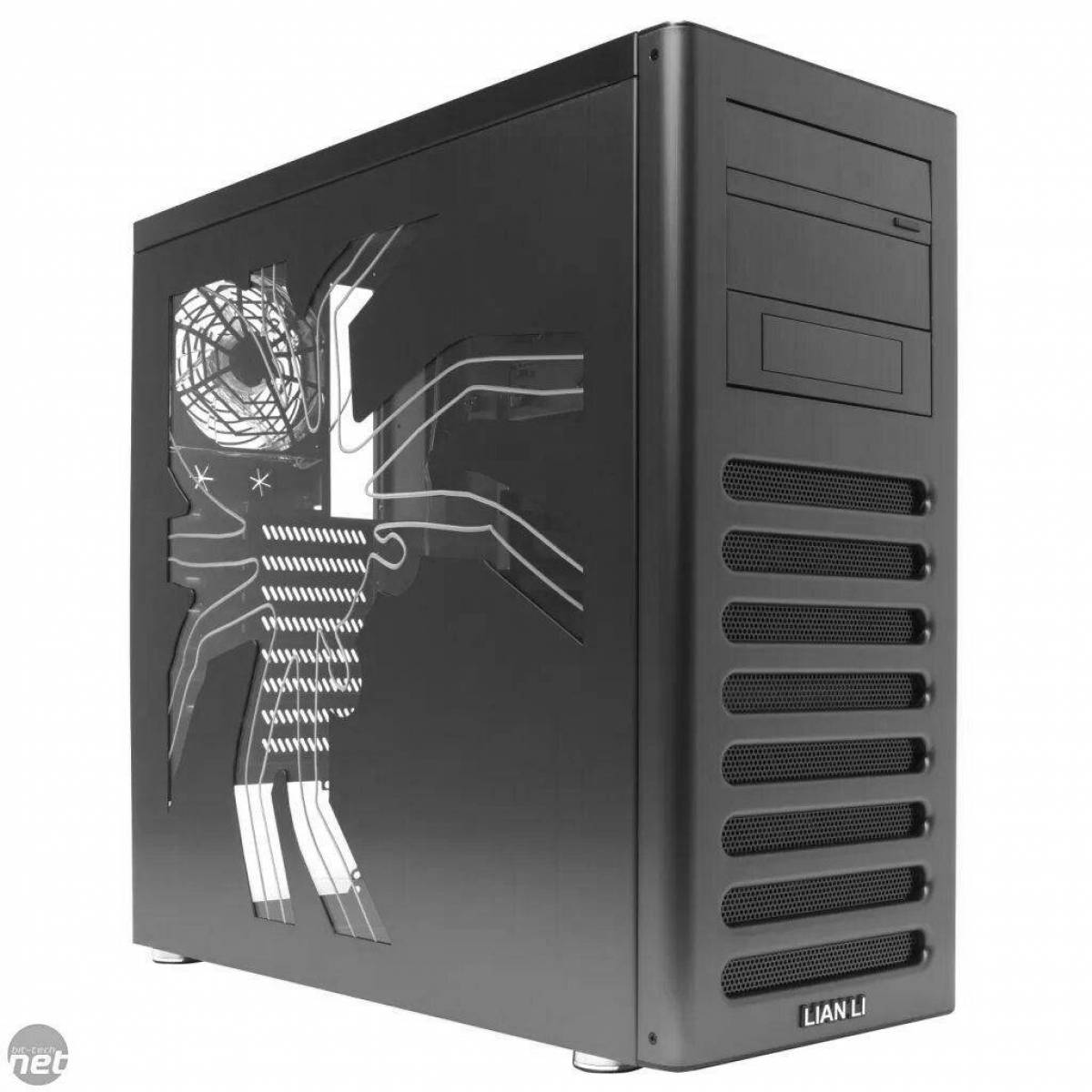 Photo Fun pc case coloring page