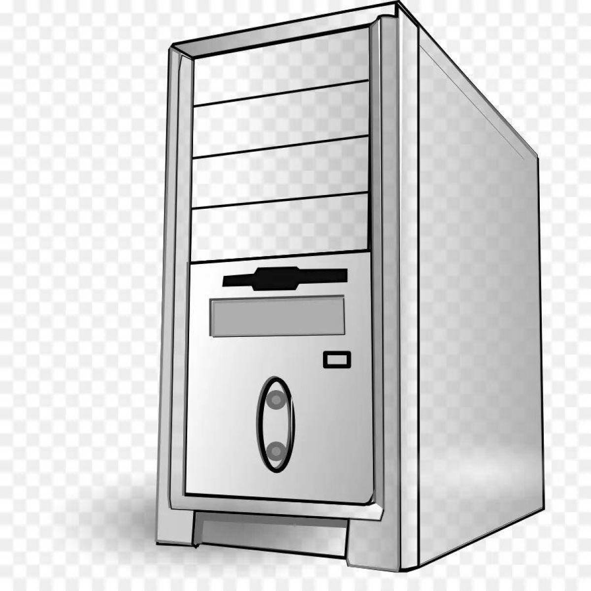 Photo Fairy pc case coloring page