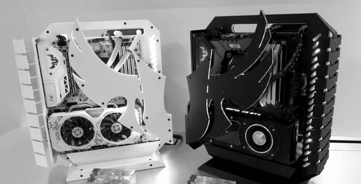 Photo Great pc case coloring page