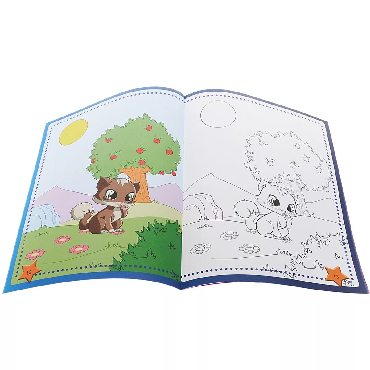 Dazzling coloring magic page