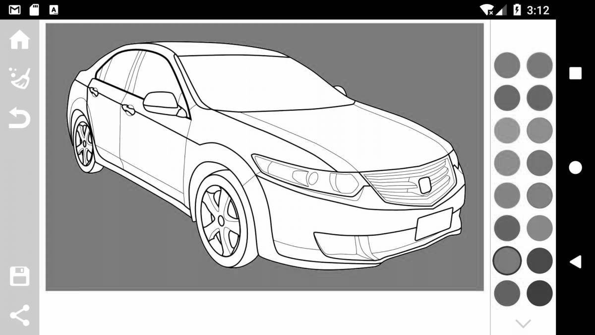 Fine Japanese cars coloring book