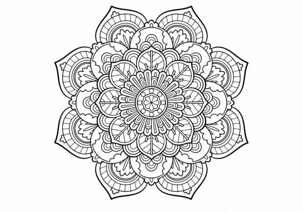 Shining coloring mantra antistress