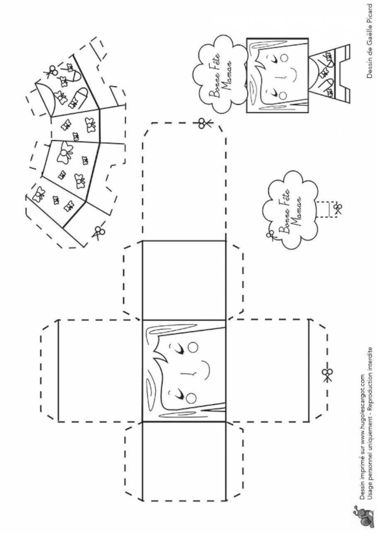 Exquisite DIY origami coloring book