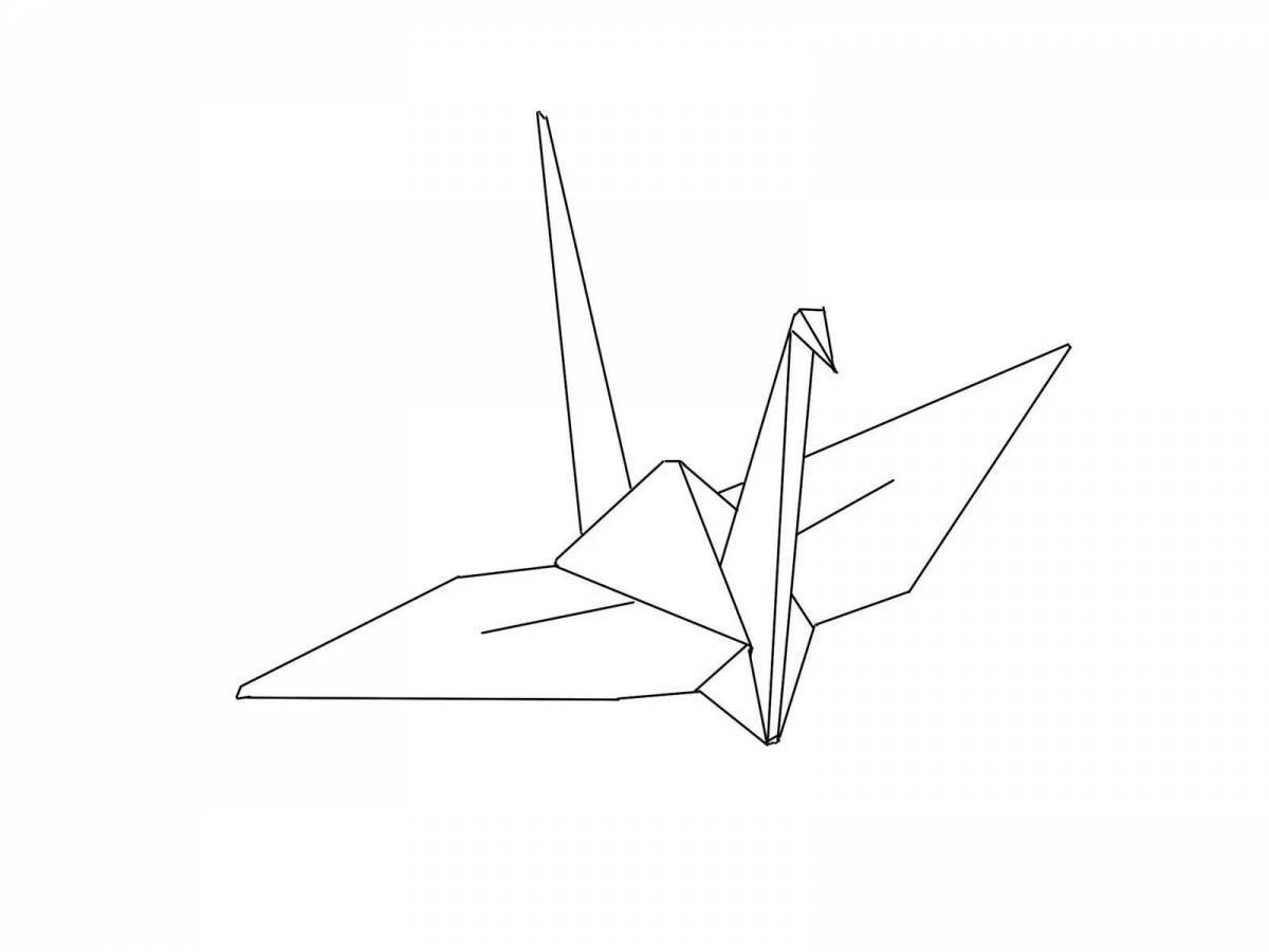 Интенсивная цветная оригами-раскраска «сделай сам»