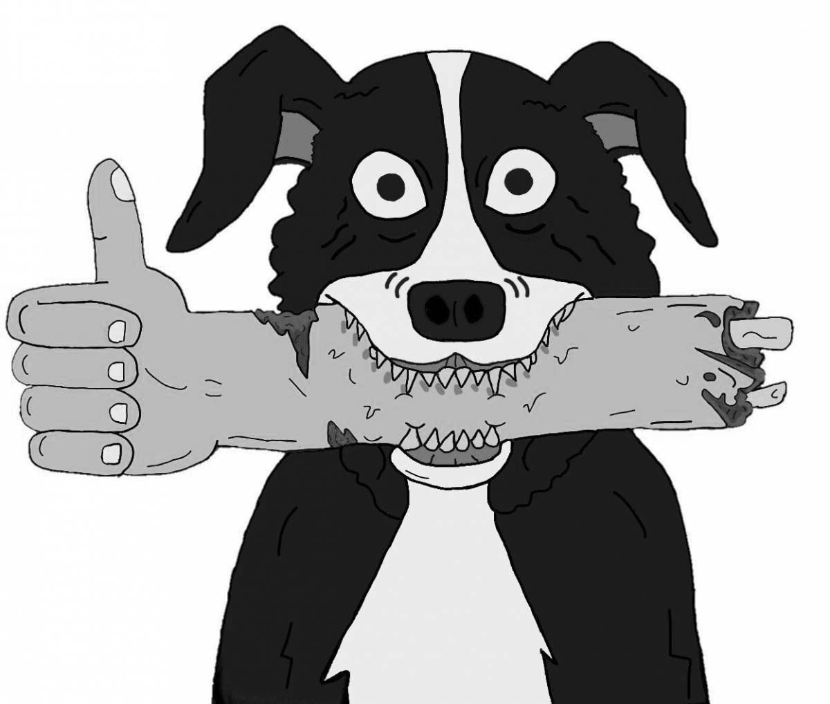 Jolly mr pickles coloring page