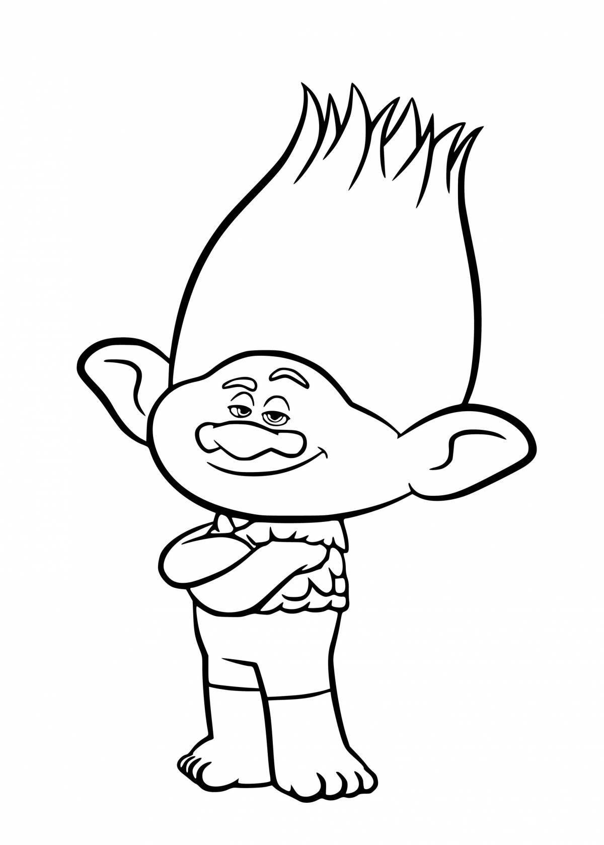 Coloring playtime baby trolls