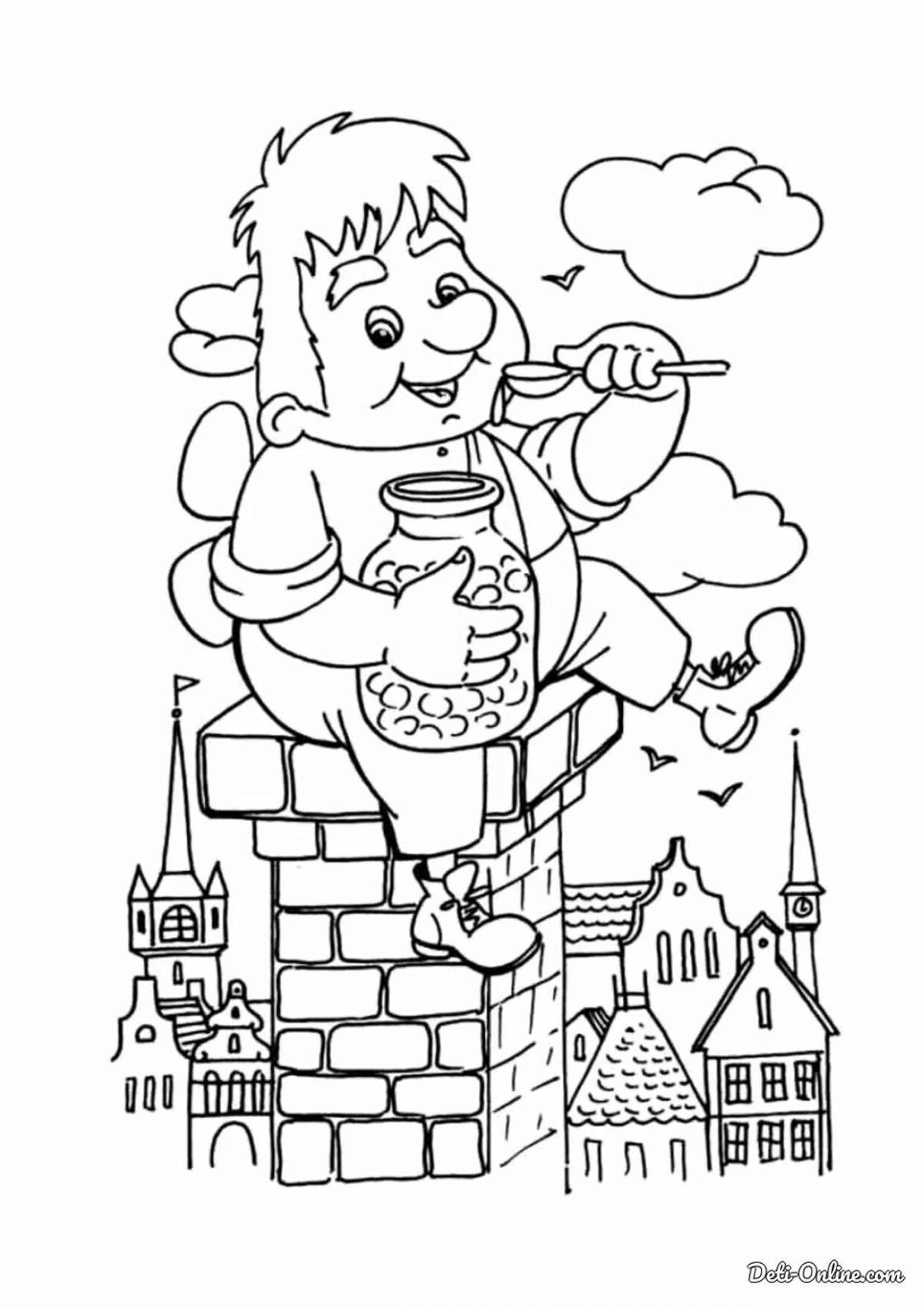 Coloring page glorious carlson is back