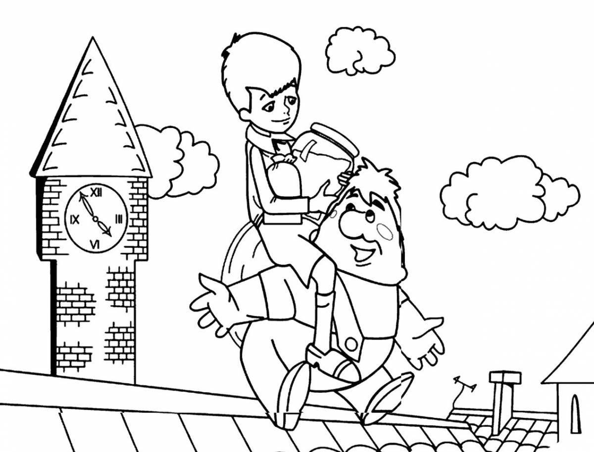 Carlson is back coloring page