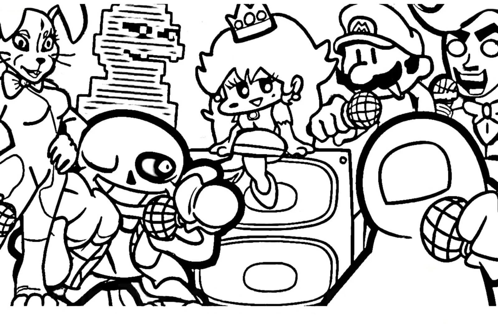 Color-wonderful all games coloring page
