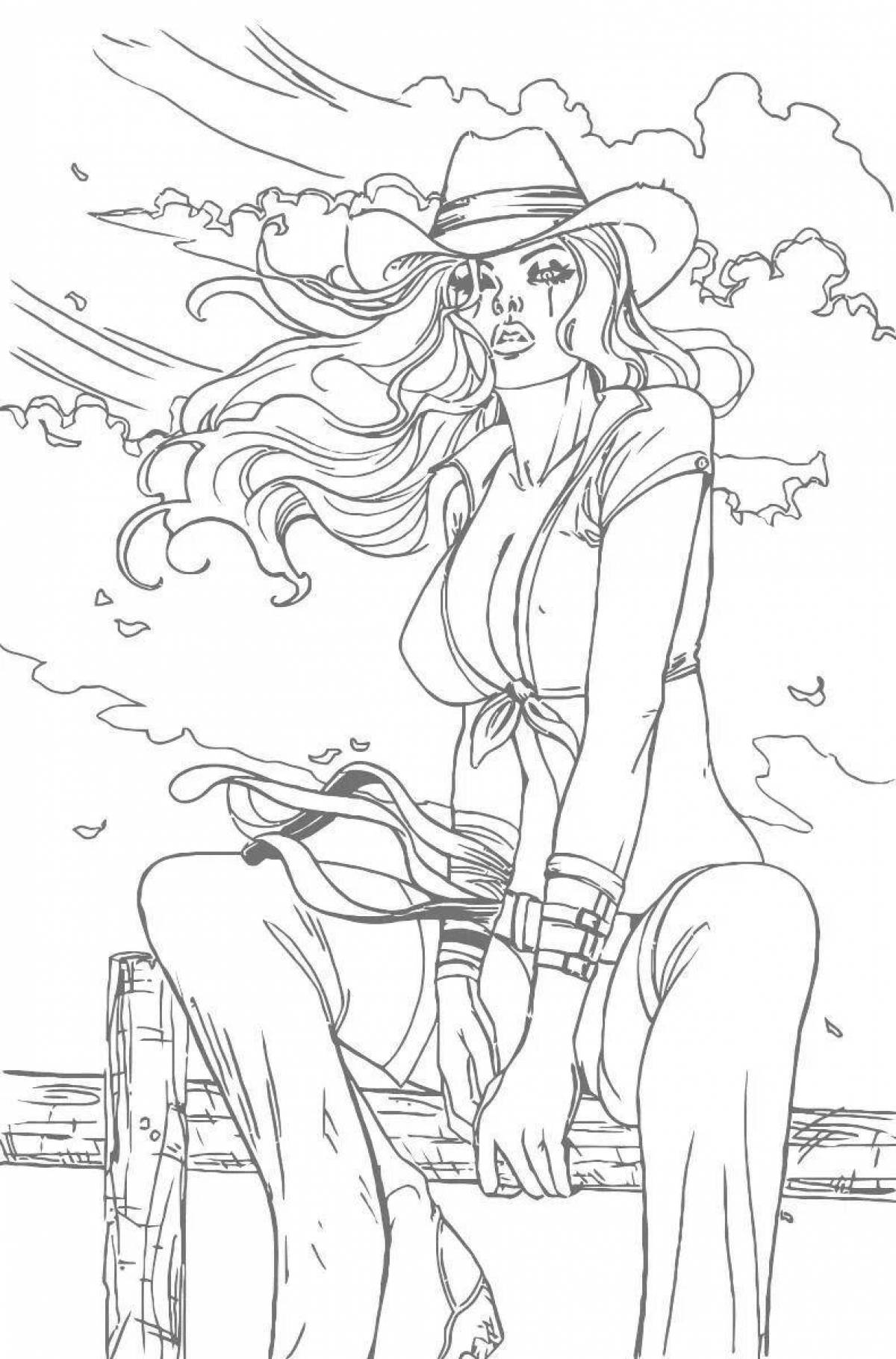 Bewitching vulgar coloring page 18