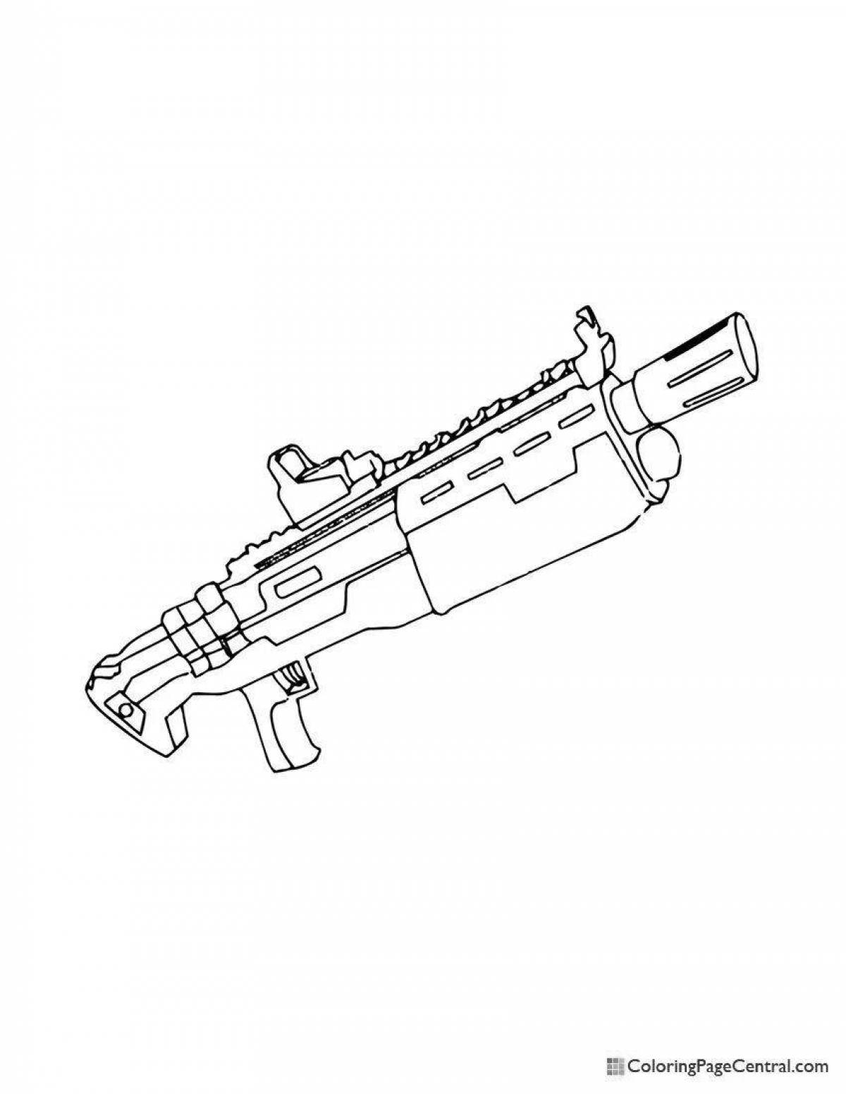 Charming standoff 2 weapon coloring page