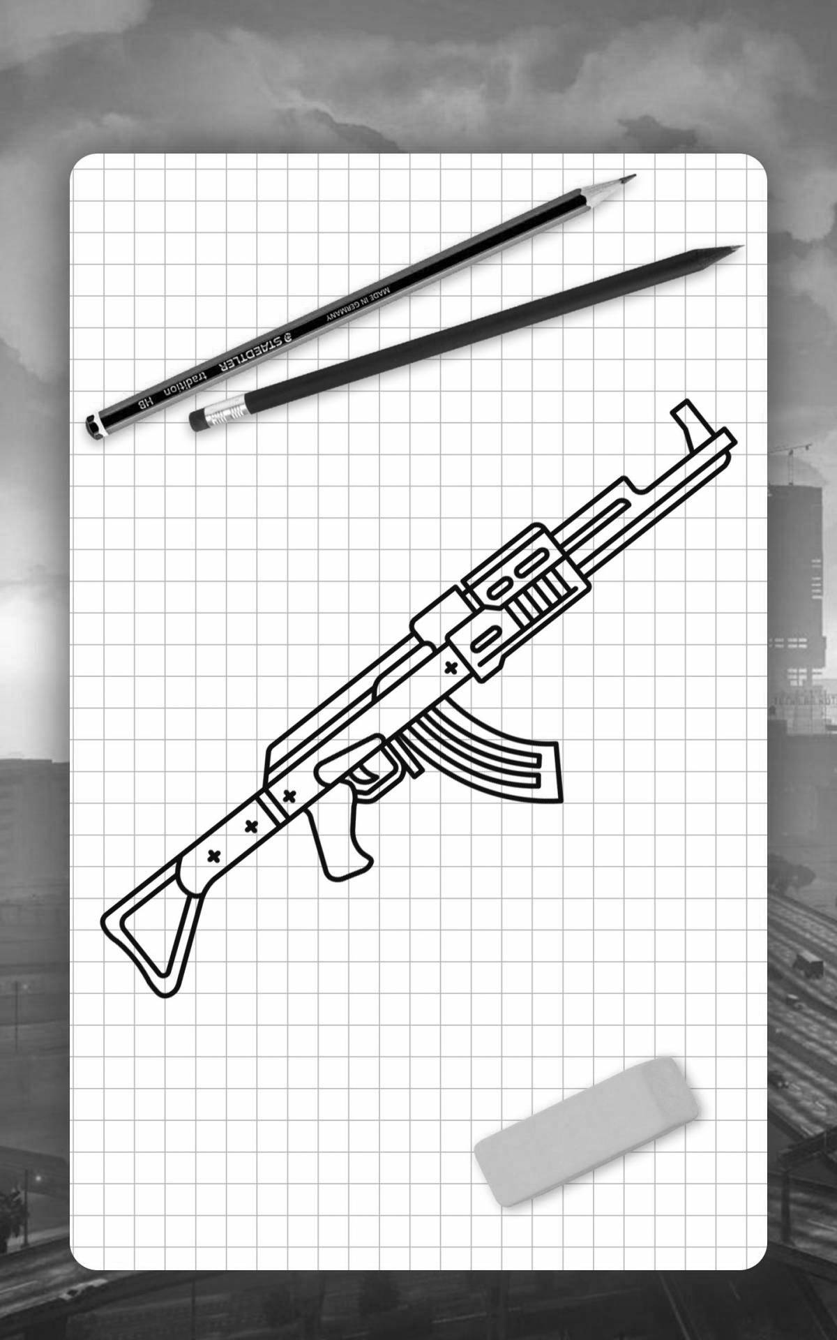 Fun standoff 2 weapon coloring page