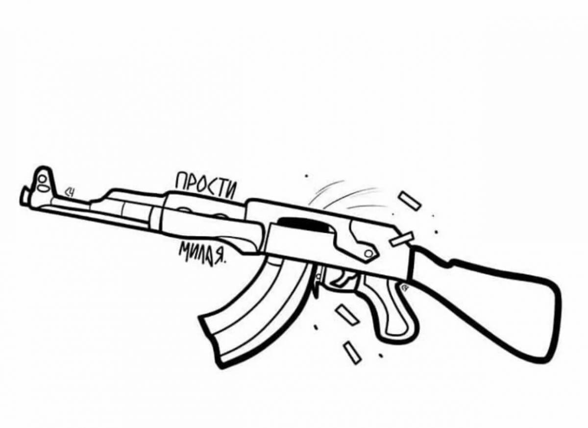 Violent weapon standoff 2 coloring
