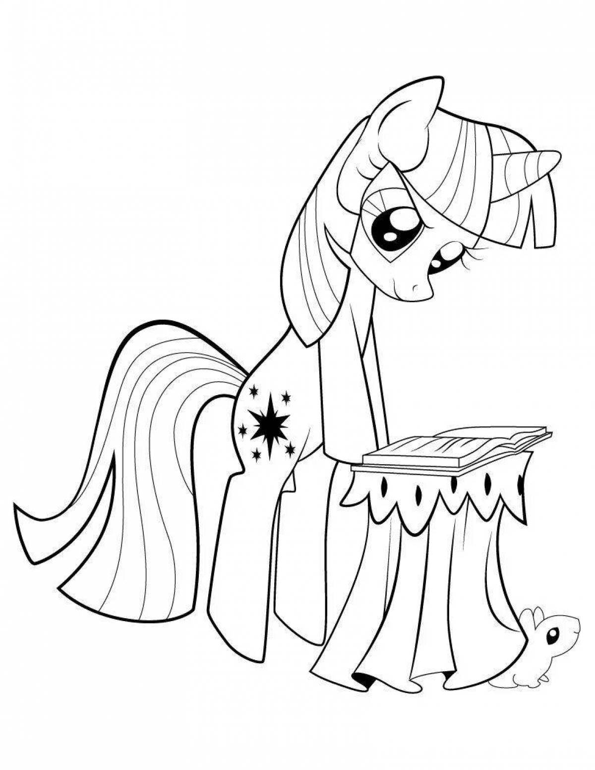 Coloring page dazzling twilight sparkle