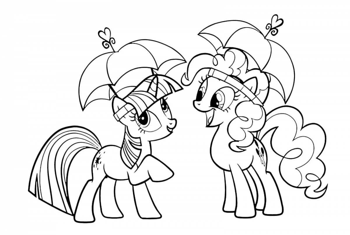 Beautiful twilight sparkle coloring page