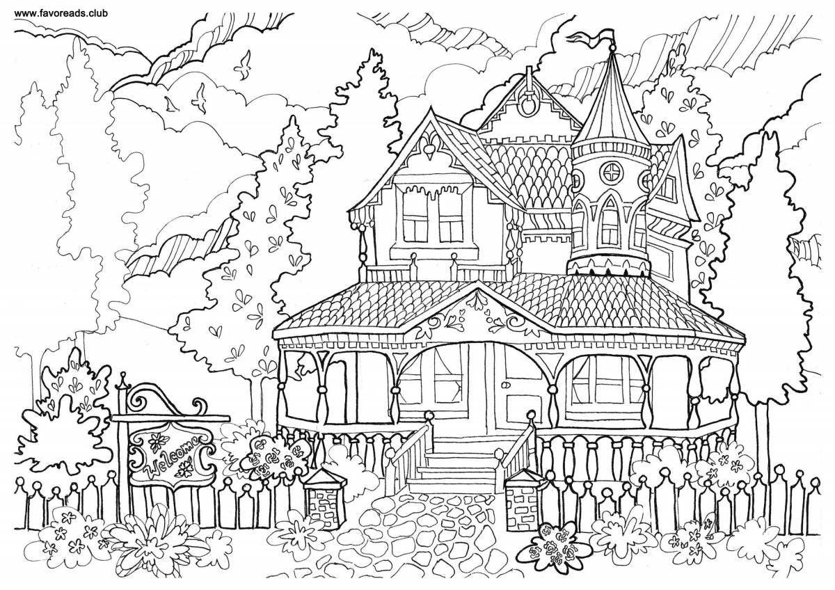 Coloring grand rich house