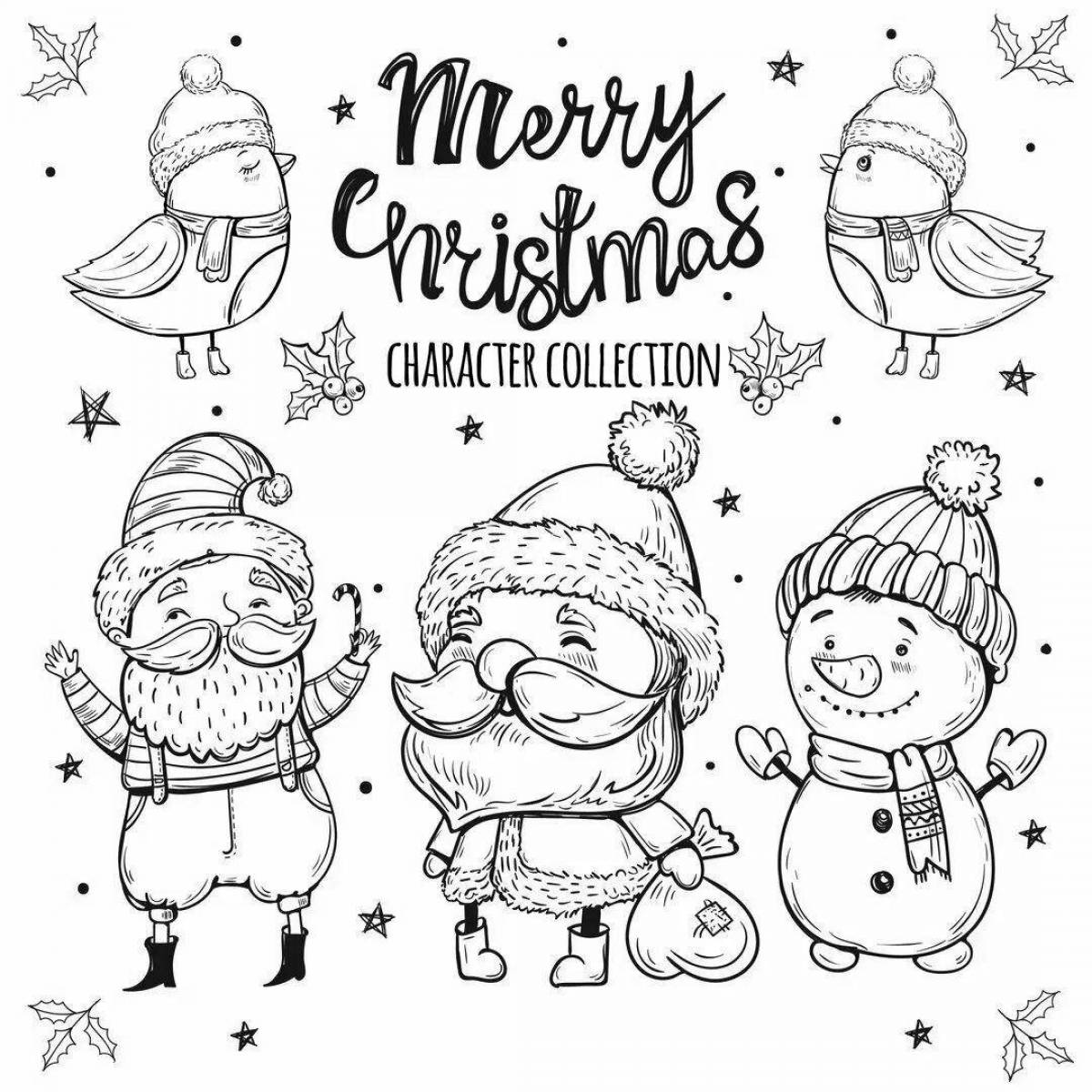 Photo Christmas coloring bright vkusvill