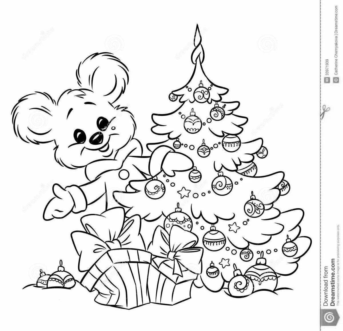 Photo Violent tasteville new year coloring book