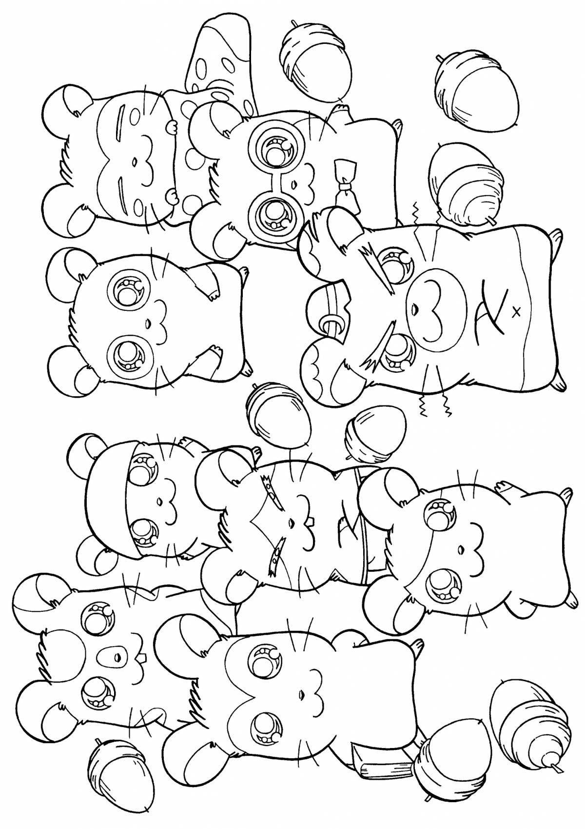 Photo Coloring cute lost kittens