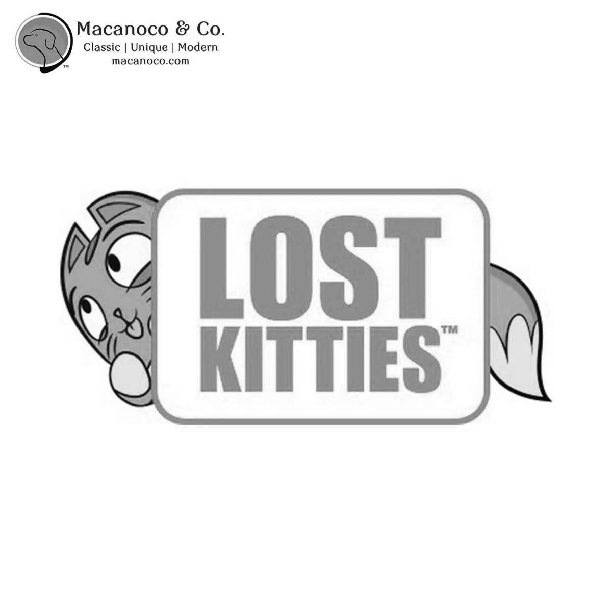 Coloring page magic lost kittens