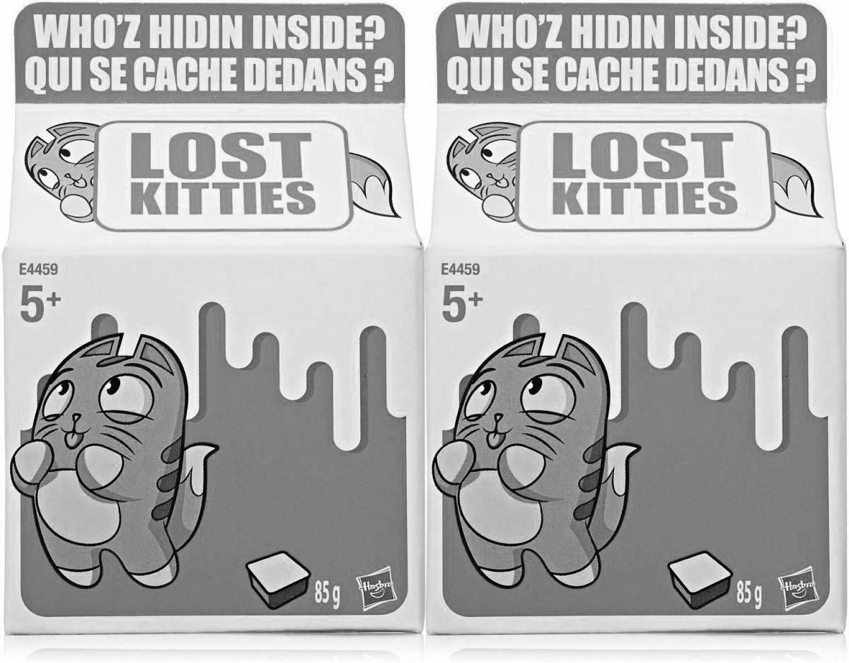 Rough Lost Kittens coloring page