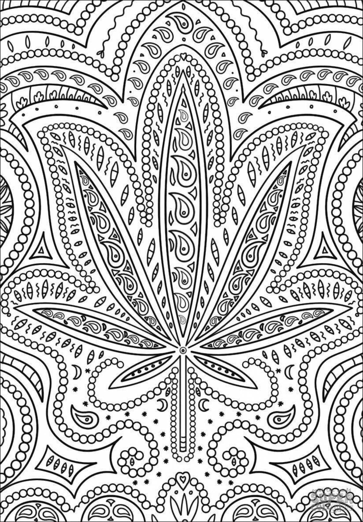 A lovely hippie coloring book