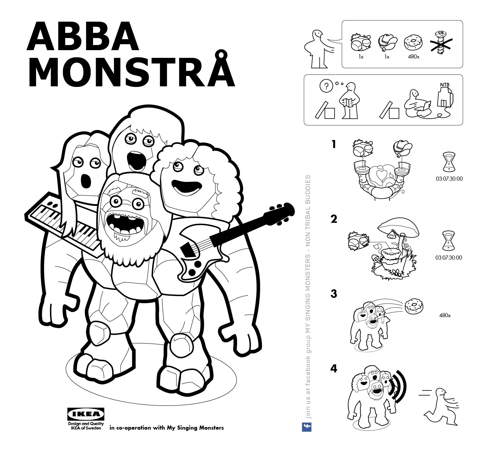 Coloring colorful musical monsters