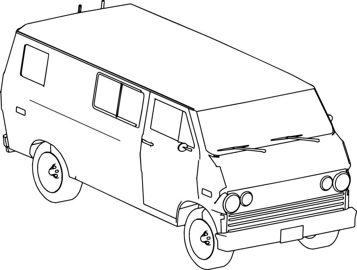 Joyful UAZ 3303 coloring book