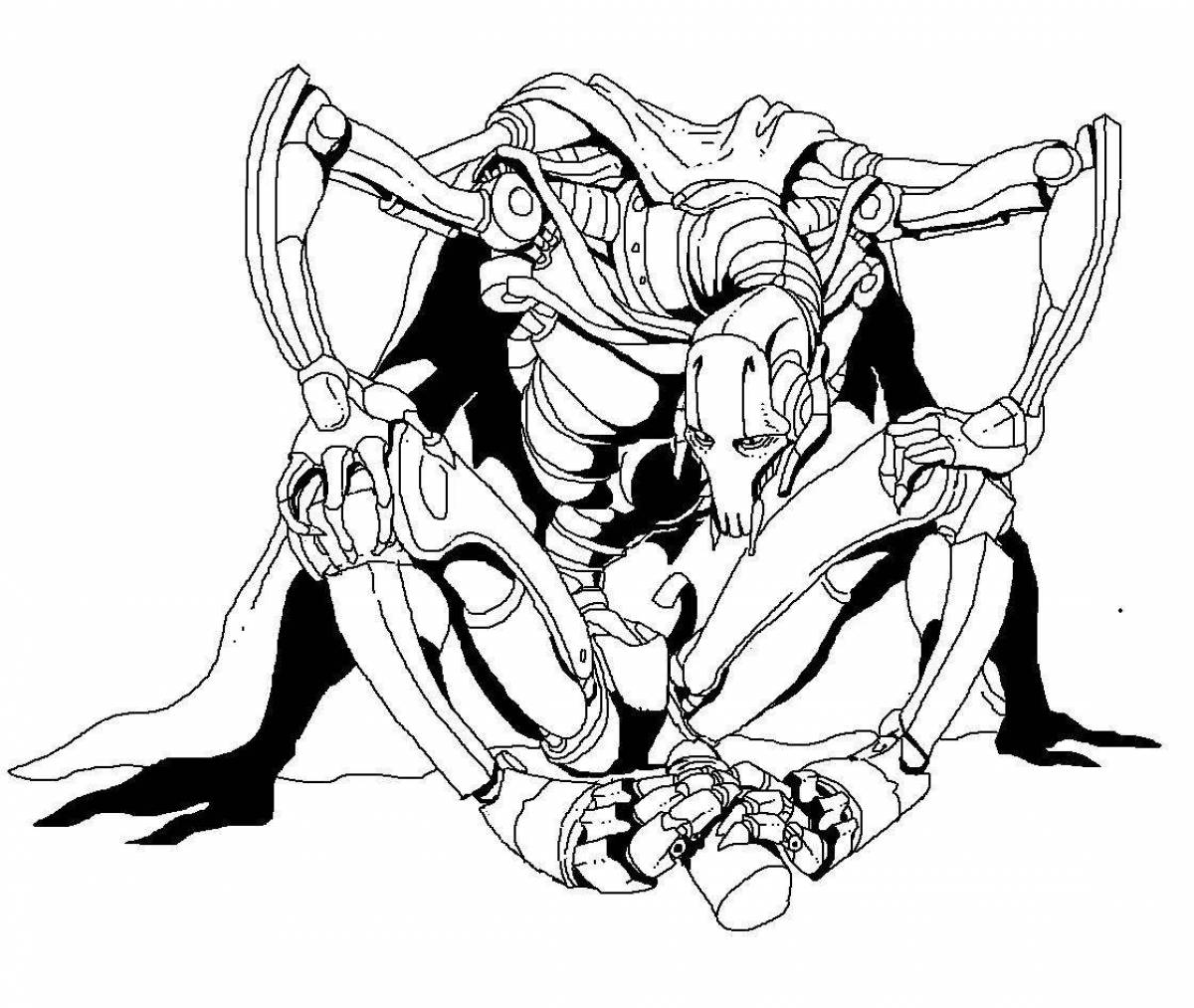 General grievous coloring book