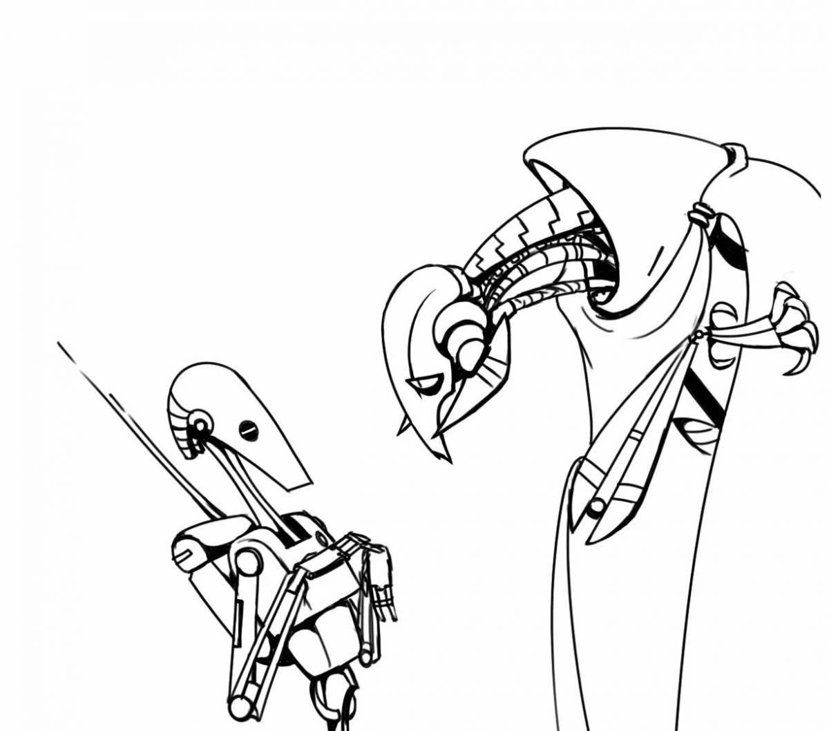 Grand General Grievous coloring page