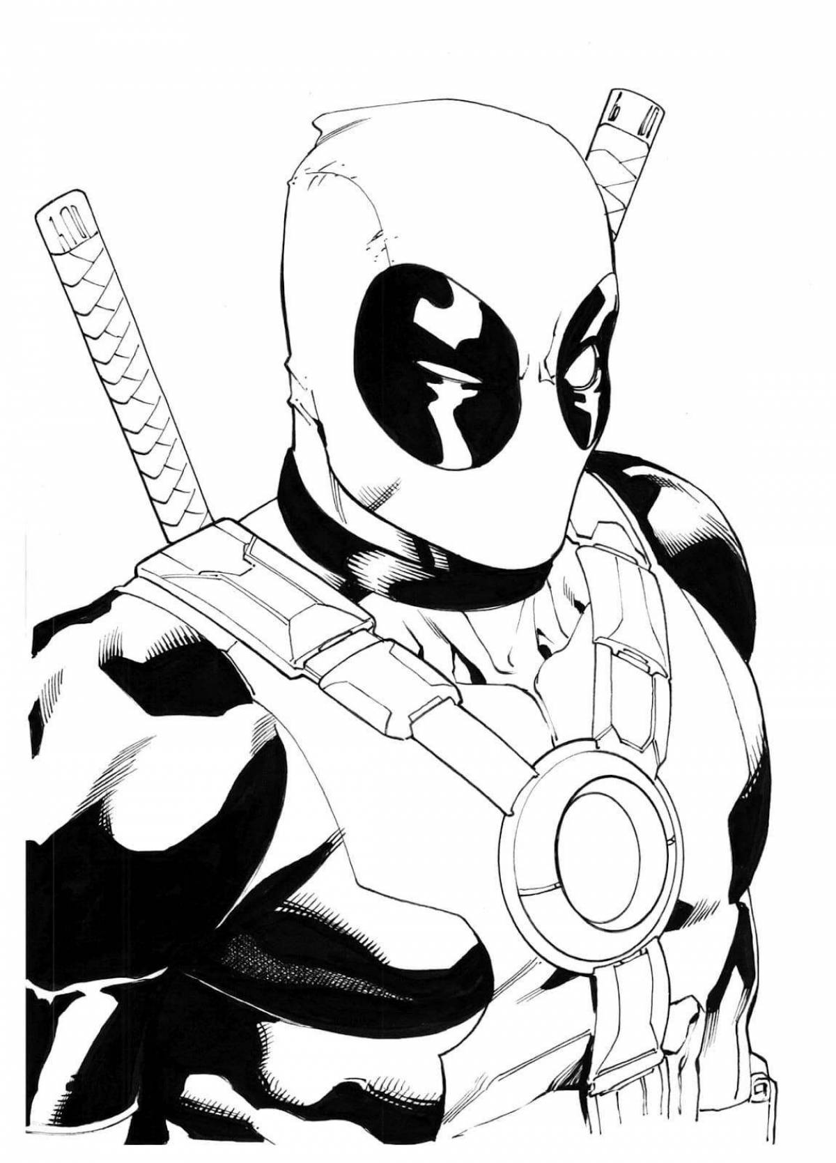 Deadpool's intriguing coloring book