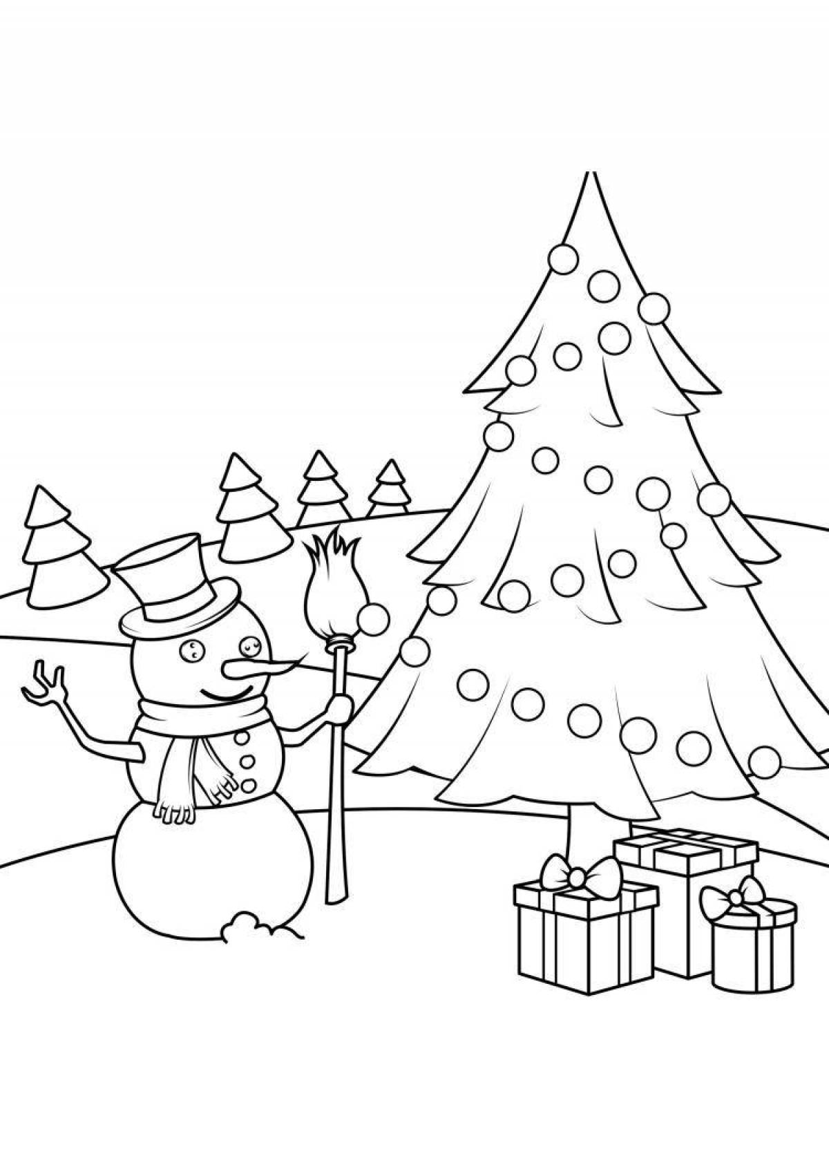 A fascinating Christmas coloring book