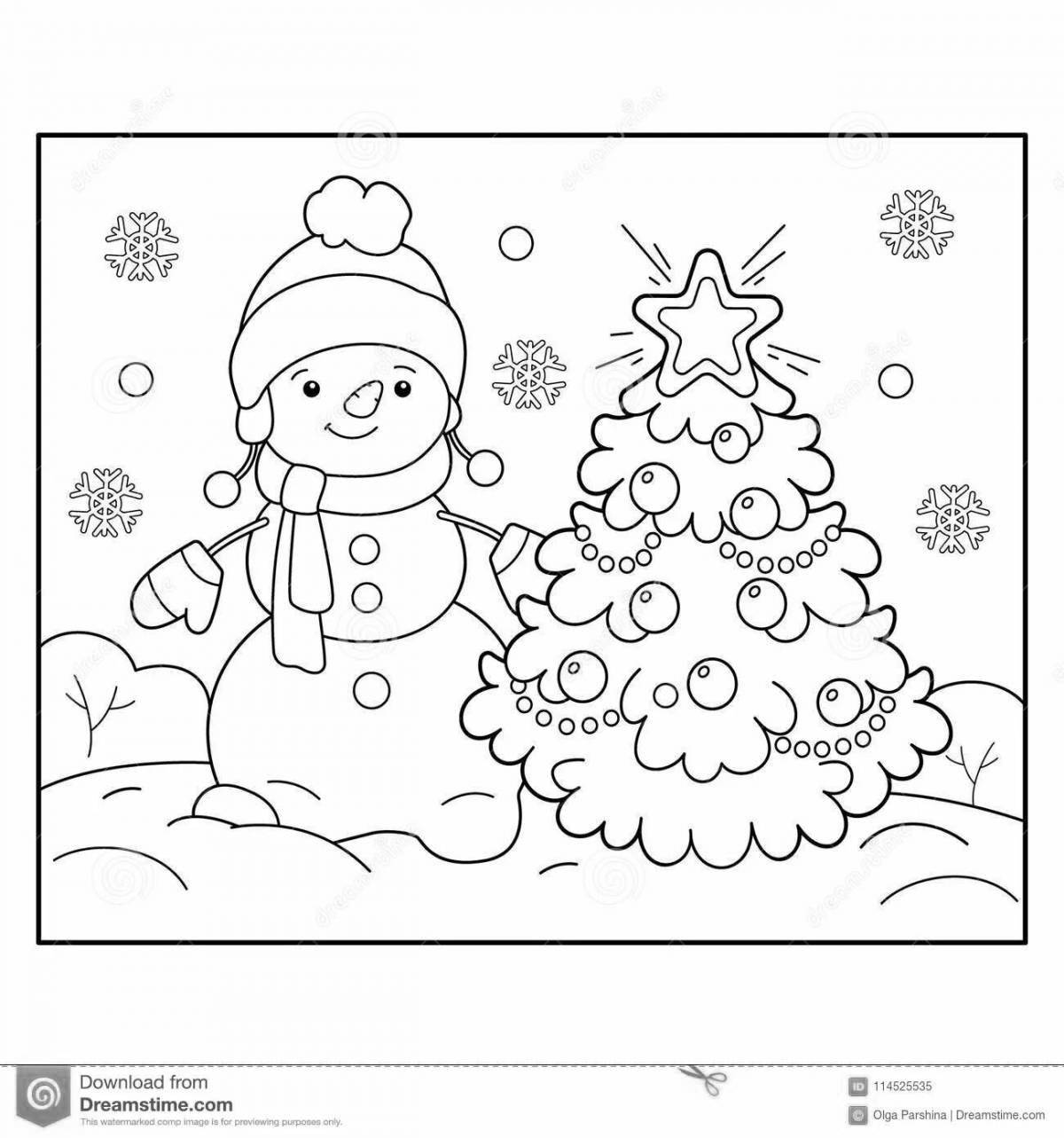 Magic Christmas coloring book