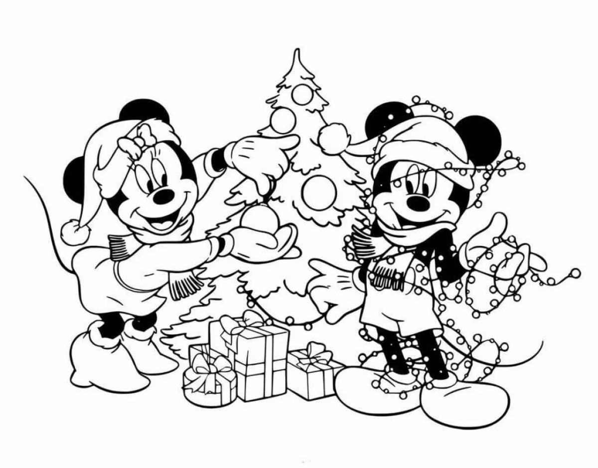 Animated Christmas coloring book