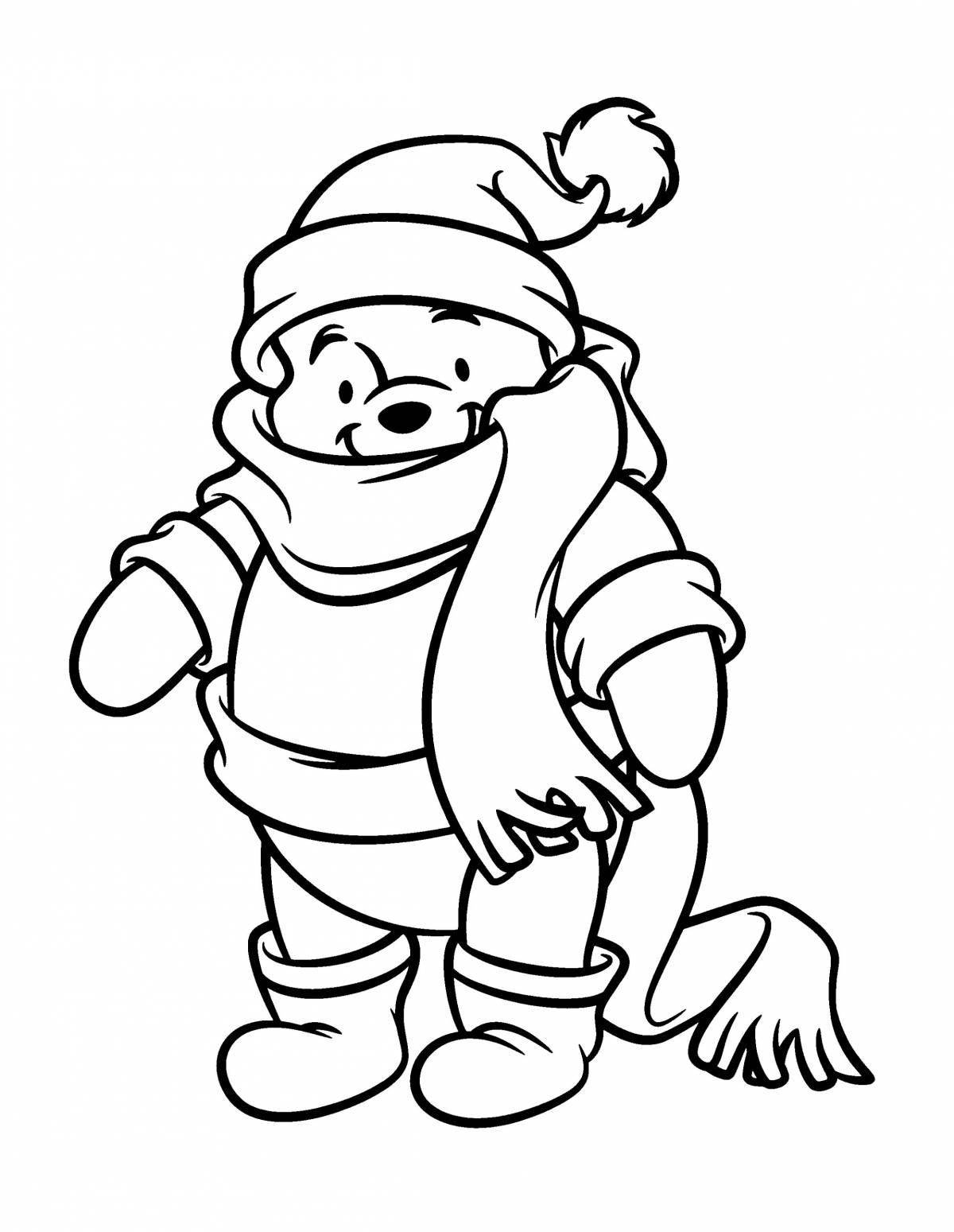 Amazing coloring pages winter cartoons