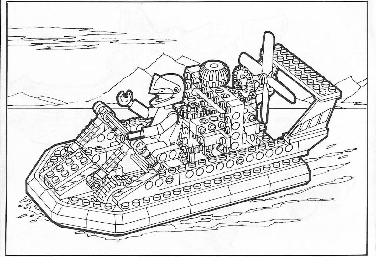 Как нарисовать лего корабль