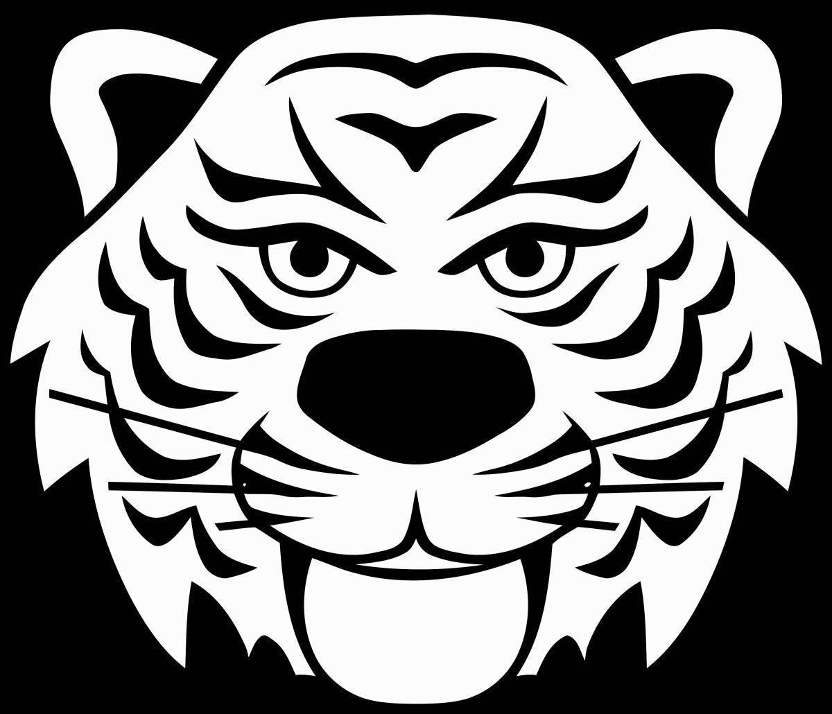 Маска тигра белая. Маска тигра раскраска. Маска тигра распечатать. Включи раскраску маска тигра. Маска тигр.