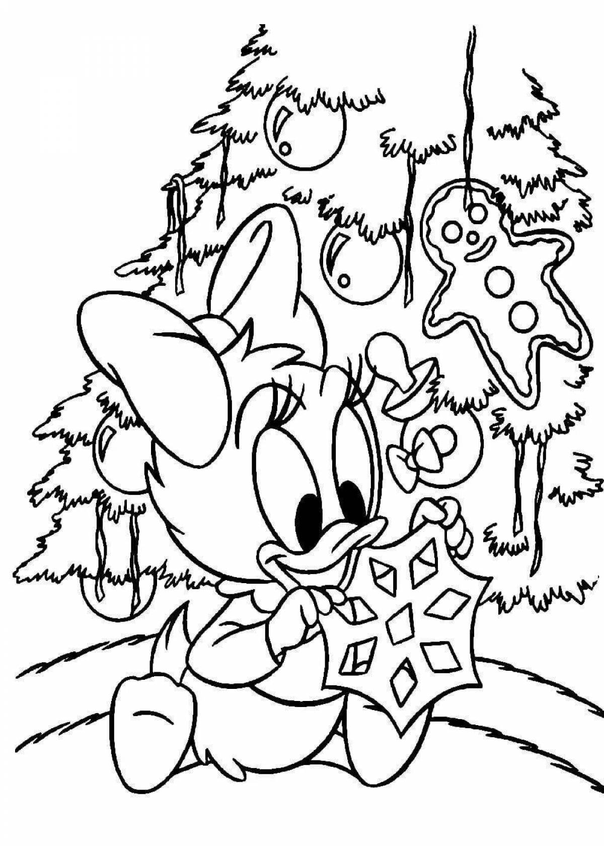Glitter Christmas coloring book
