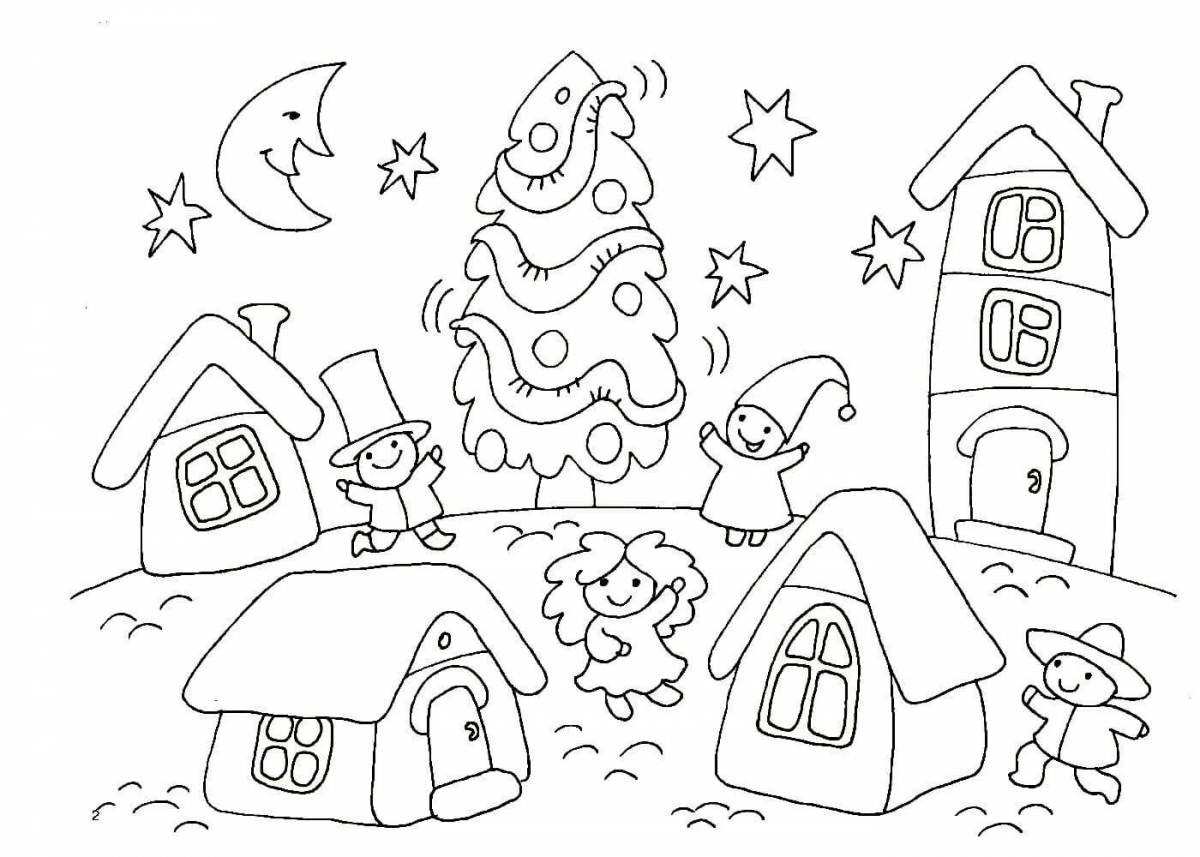 Dreamy Christmas coloring book