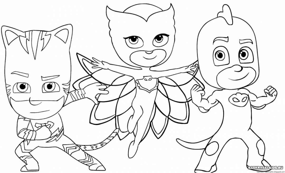 Animated super bear coloring book