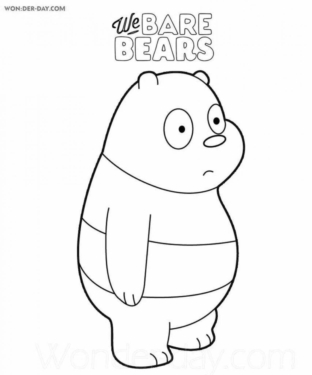 Fun coloring super bear