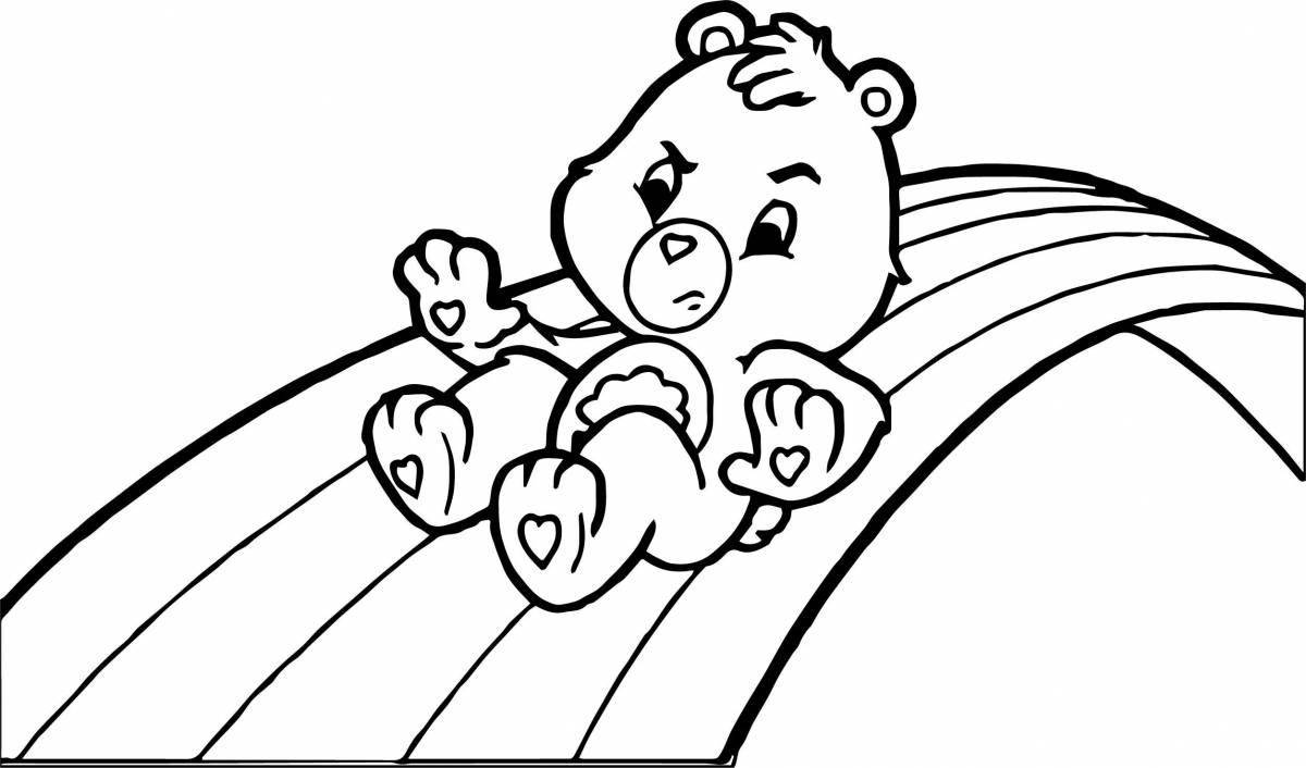 Impressive super bear coloring book