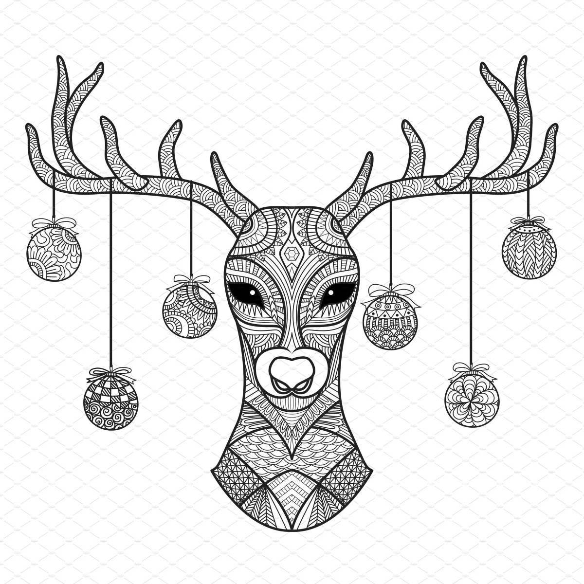 Coloring page magnificent horn