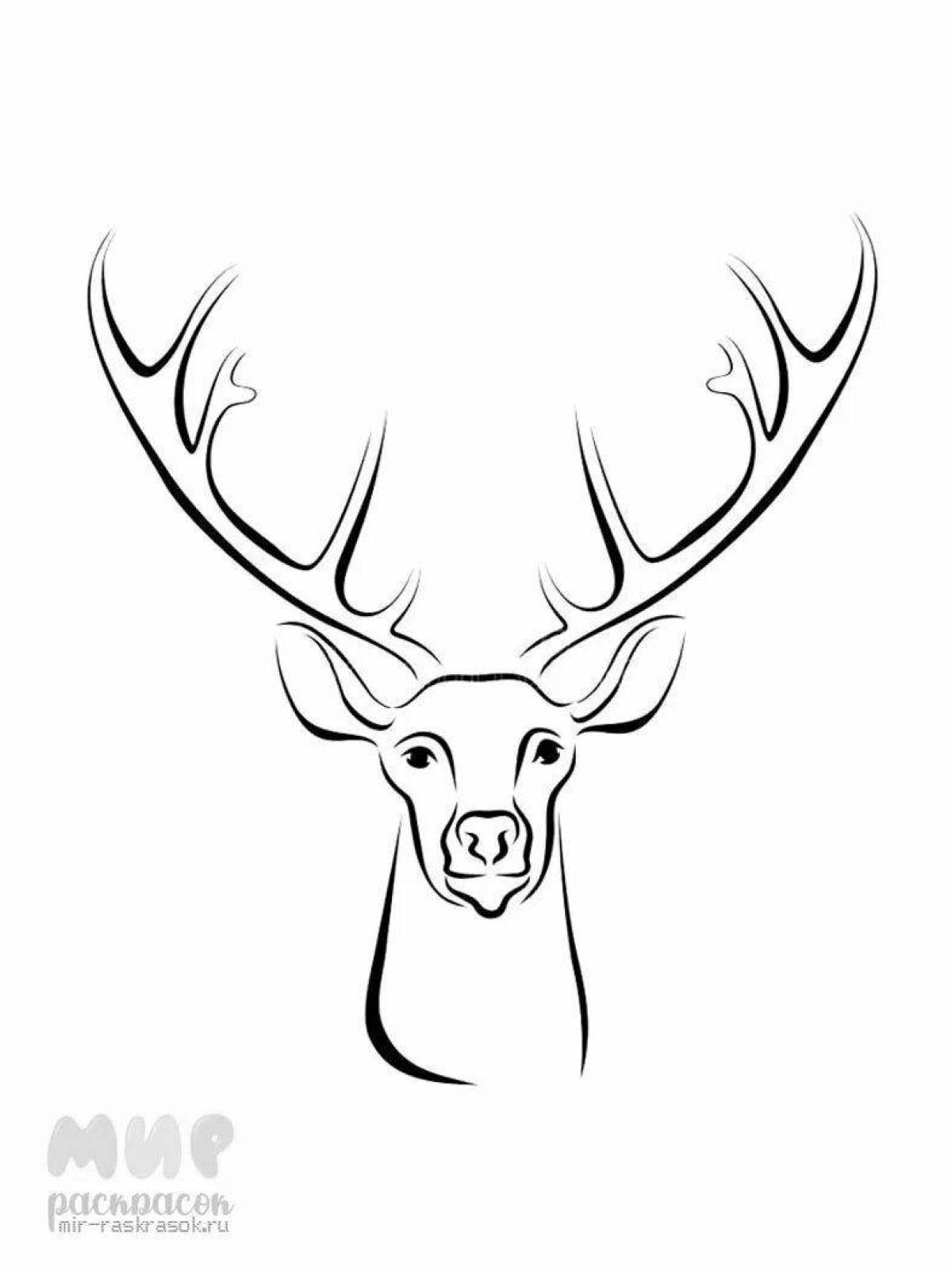 Complex horns coloring page