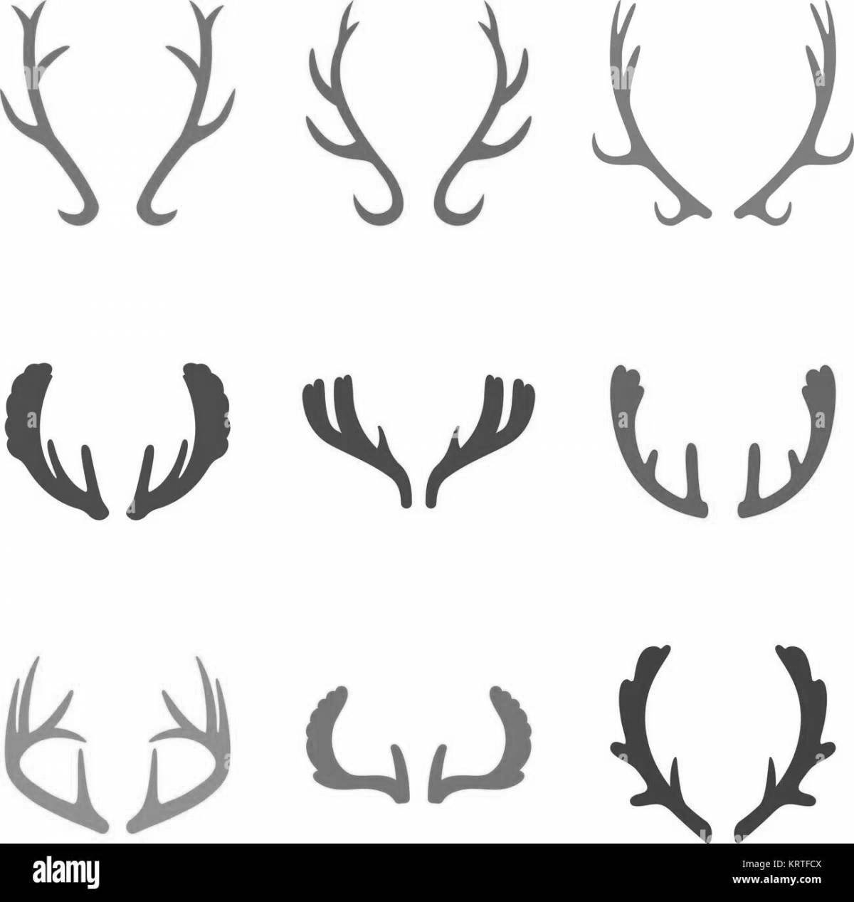 Artistic coloring of antlers
