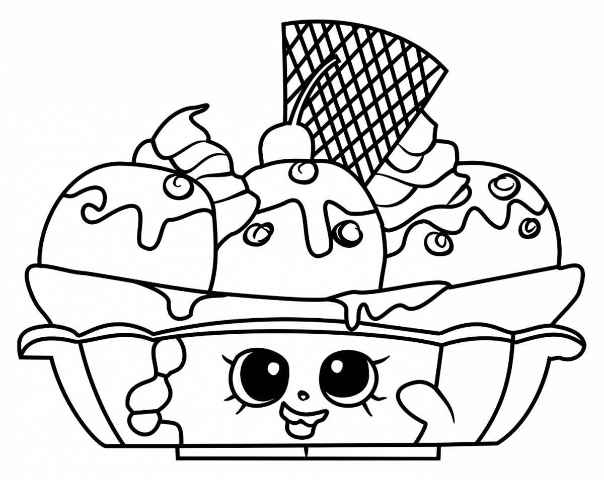 Luminous sweets coloring pages