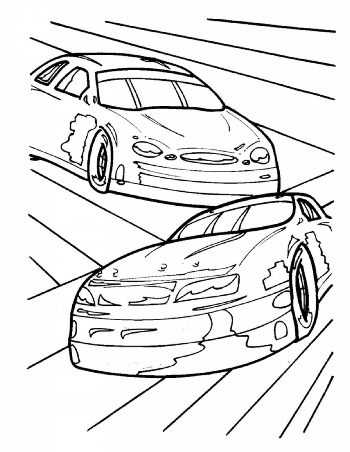 Splendid racing 2 coloring page