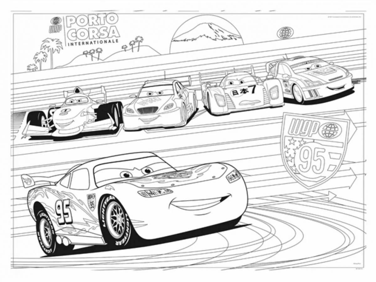 Coloring page glorious racing 2