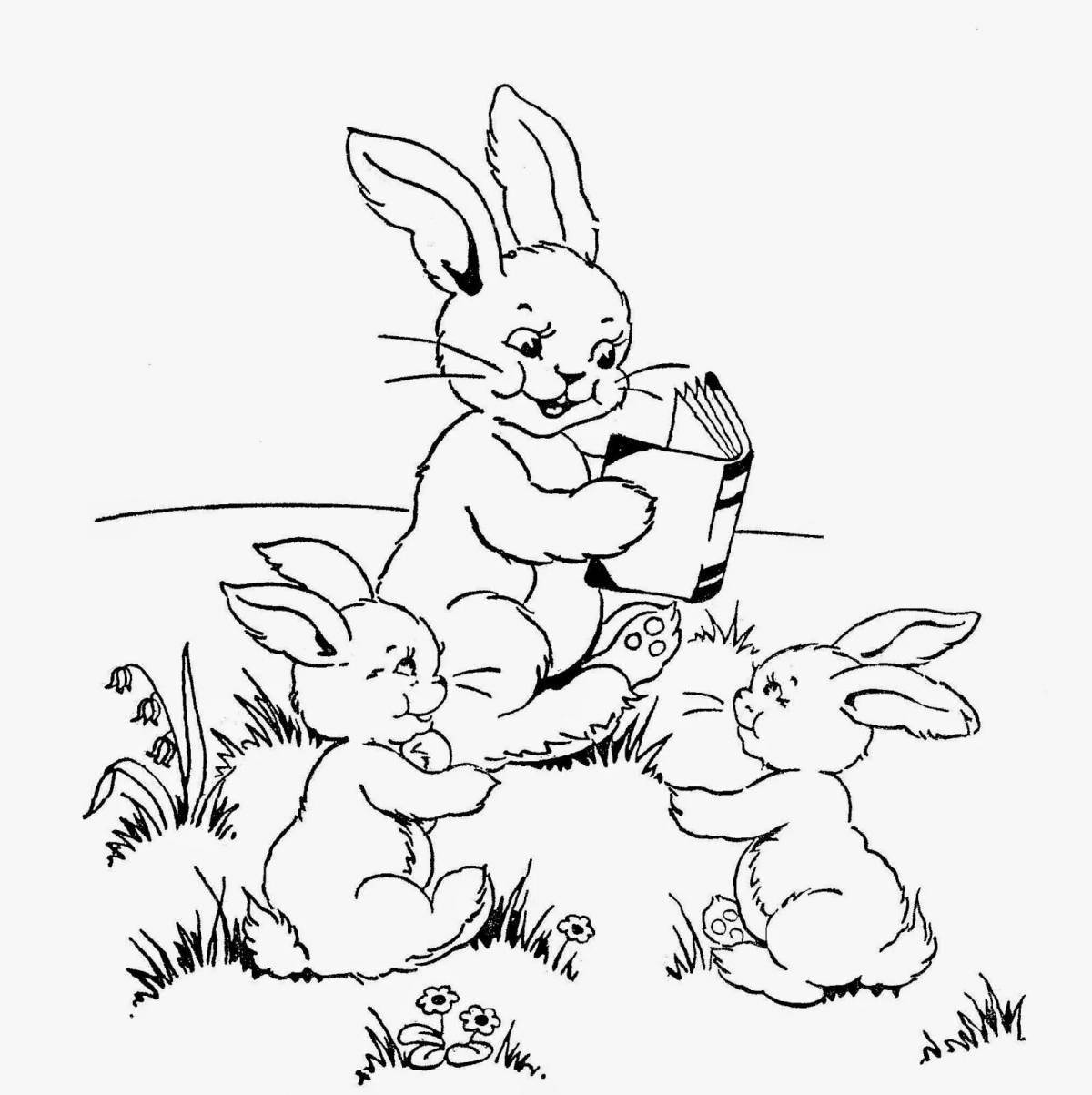 Happy hare family