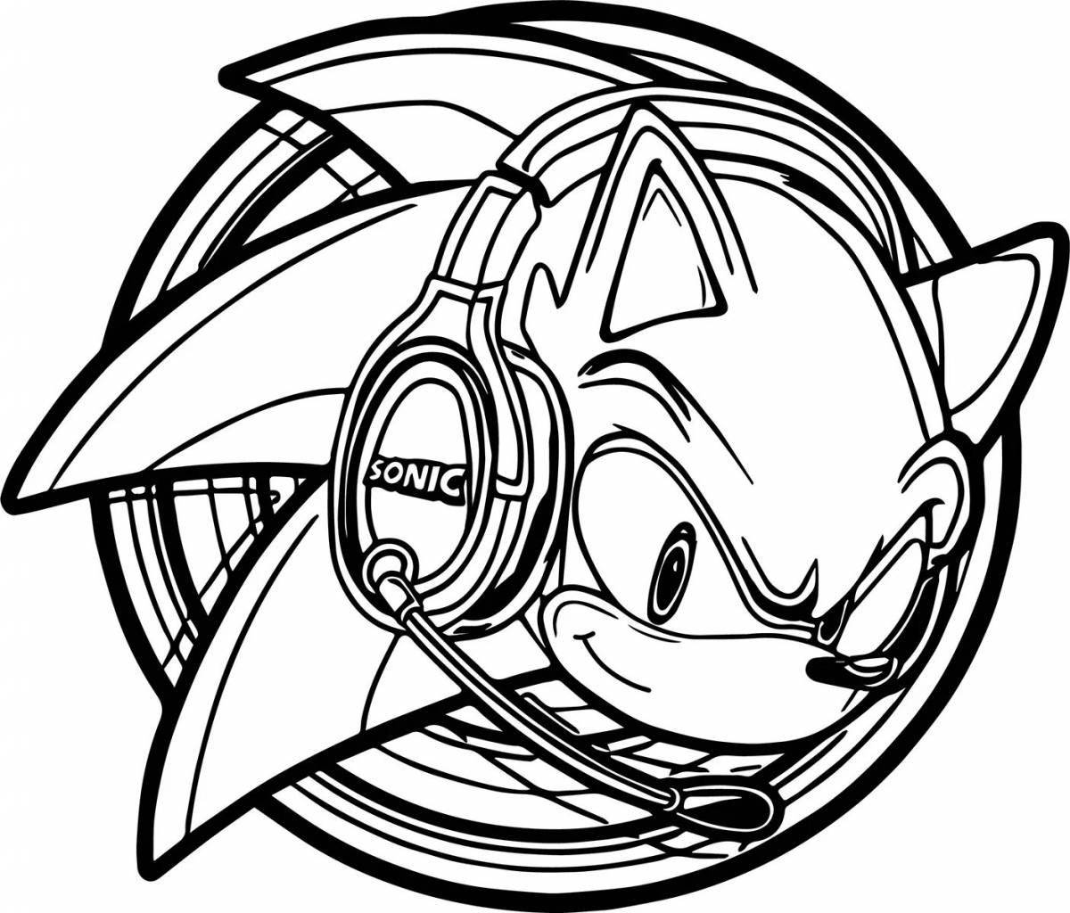 Playful coloring sonic egzy